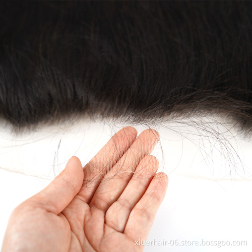 Swiss Virgin Real 12a Thin Bundles with Transparent 613 hd 13x6 Cuticle Aligned Hair Lace Frontal hd